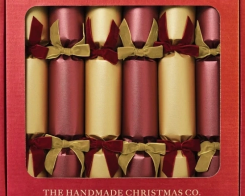 Crimson & Gold Christmas Crackers with Seedballs