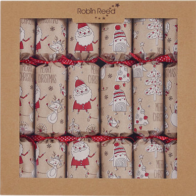 Picture of Christmas Crackers - 6 Christmas Naturally Christmas Crackers - Game cards