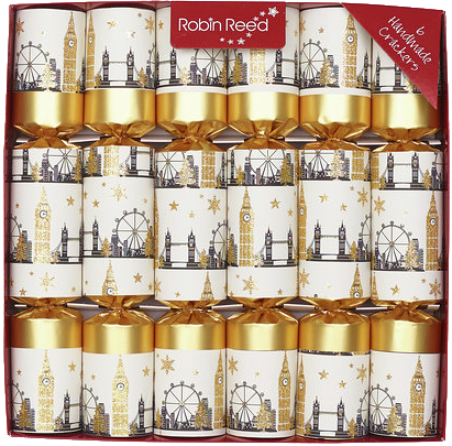 Picture of Christmas Crackers - 6 Classic Christmas Crackers - London Bridge