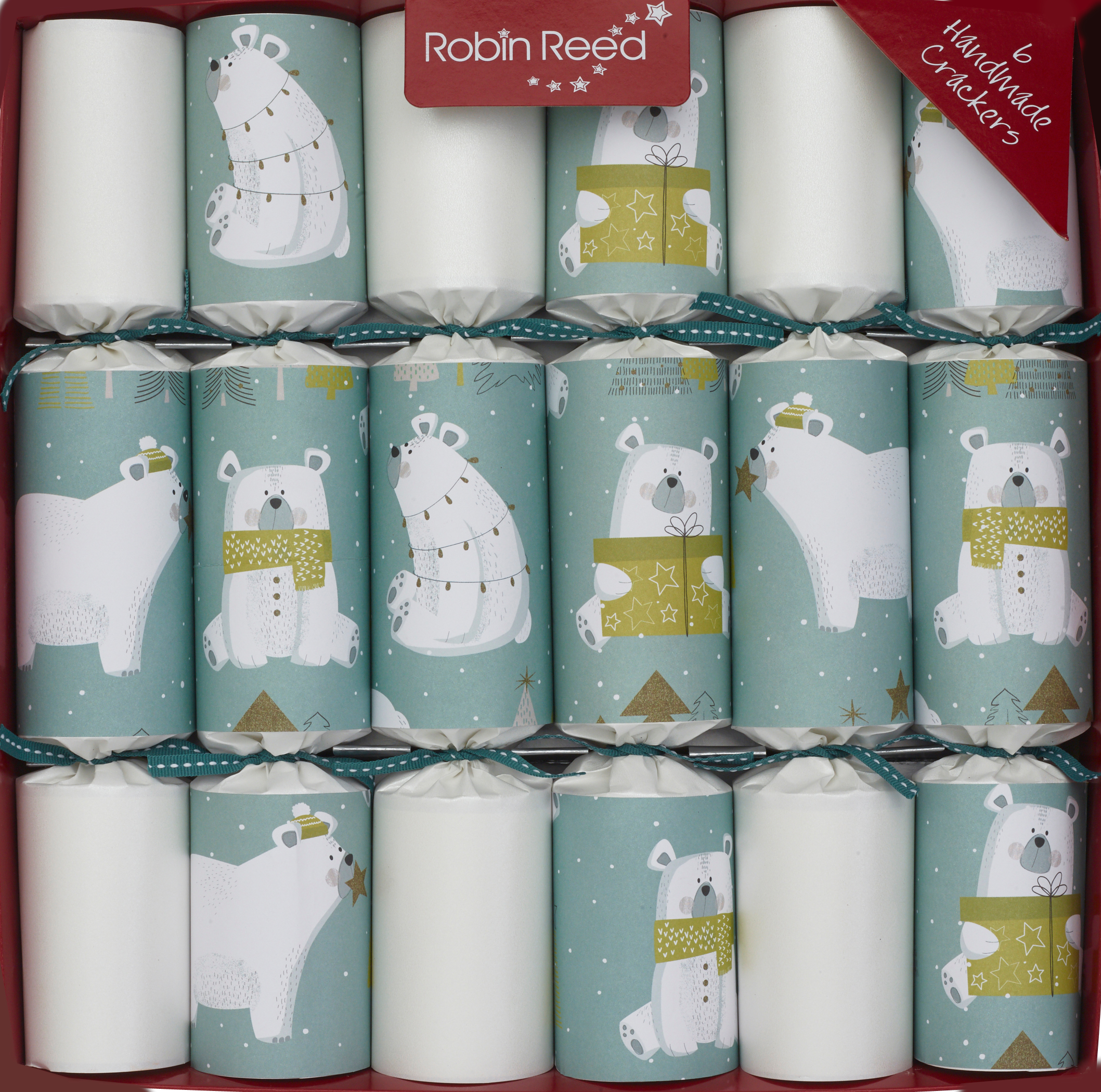 Picture of Christmas Crackers - 6 Children's Christmas Crackers - Polar Bears