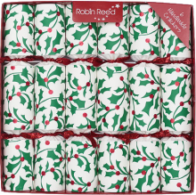 Picture of Christmas Crackers - 6 Classic Christmas Crackers - Boughs of Holly